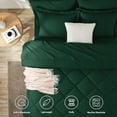 thumbnail image 2 of Set de edredón CozyLux King de microfibra verde esmeralda, 7 piezas, 2 of 8
