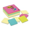 Post-it Original Pads, 3" x 3", (12) Canary Yellow, (12) Poptimistic Collection, 100 Sheets Per Pad, 24 Pads Per Pack