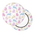 thumbnail image 2 of Pofeuu Easter Colorful Rabbit Print Round Bar Stool Covers - Super Soft and Washable Elastic Stool Cushion Slipcover Easy Clean Velvet-13 inch, 2 of 7