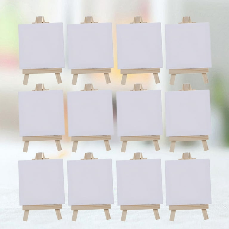 Canvas Canvases Mini Painting Small Paint Watercolor Art Easel White Party  Panels Tiny Bulk 
