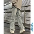 thumbnail image 2 of Pantalones de chándal a rayas con cinta para hombre y mujer, pantalón informal con bordado de mariposa Multicolor de alta calidad, a la moda, con cordón, 2 of 5