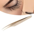 thumbnail image 4 of Pince à Cils, Pince à Extensions de Cils, Pince à Extensions de Faux Cils pour Ongles Perle Dorée, 4 of 7