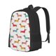 thumbnail image 1 of Balery Dachshund Dog Puppy Mochila para hombre y mujer - Tela Oxford 600D resistente - Gran capacidad, resistente al agua, ideal para la escuela, viajes y senderismo, 1 of 6