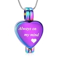 thumbnail image 5 of Hollow Heart Urn Necklaces for Ashes Cremation Necklace for Ashes for Family Stainless Steel Cremation Jewelry, 5 of 6