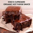 thumbnail image 4 of King's Cupboard Organic Hot Fudge Sauce, 7.2 oz - The Perfect Hot Chocolate Sauce for Topping Ice Cream & Desserts, Coffee Drizzle, Baking, Fondue, Gluten-Free, Kosher, All Natural, 4 of 7