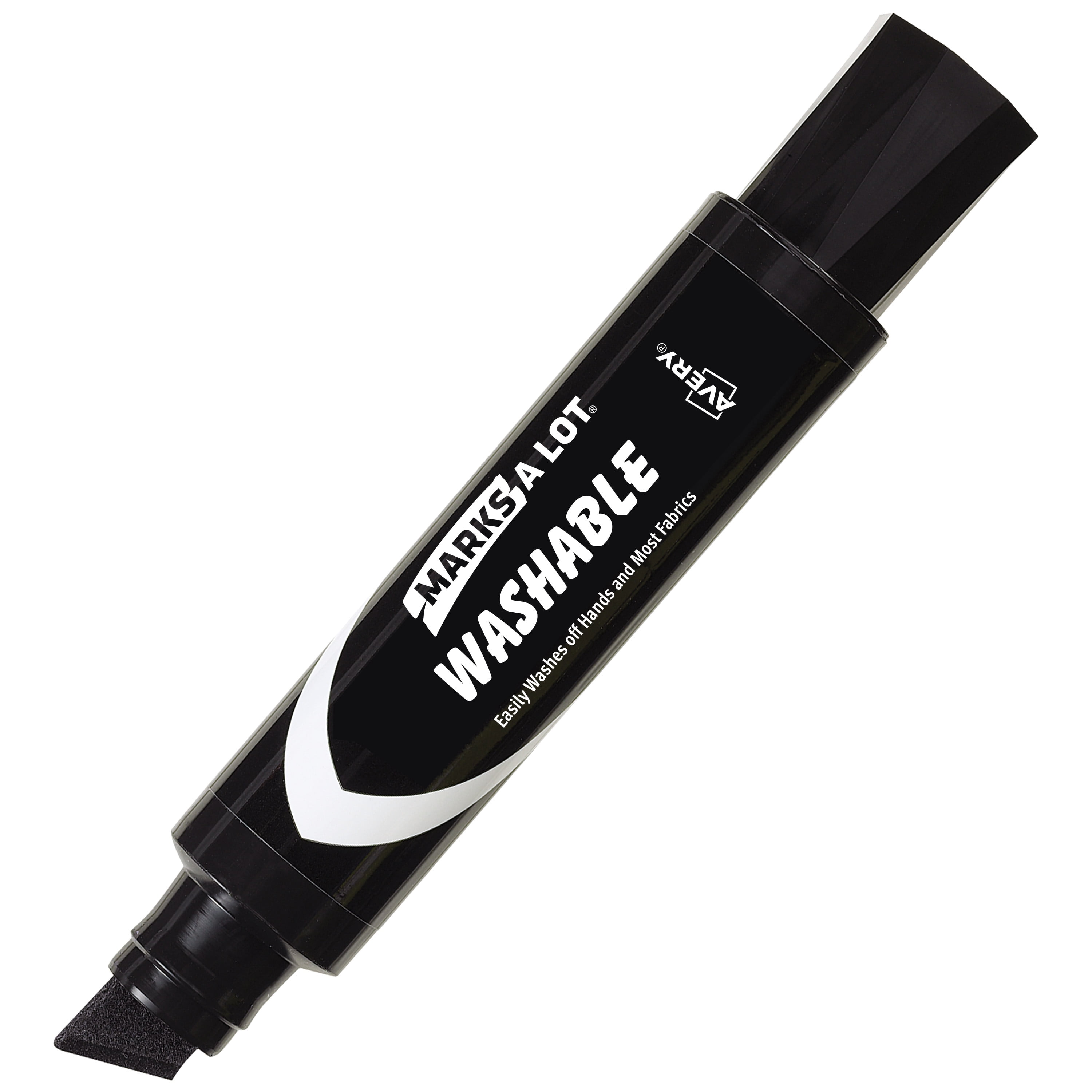 ZEYAR Permanent Markers, JUMBO Size, Set of 2, Premium Waterproof