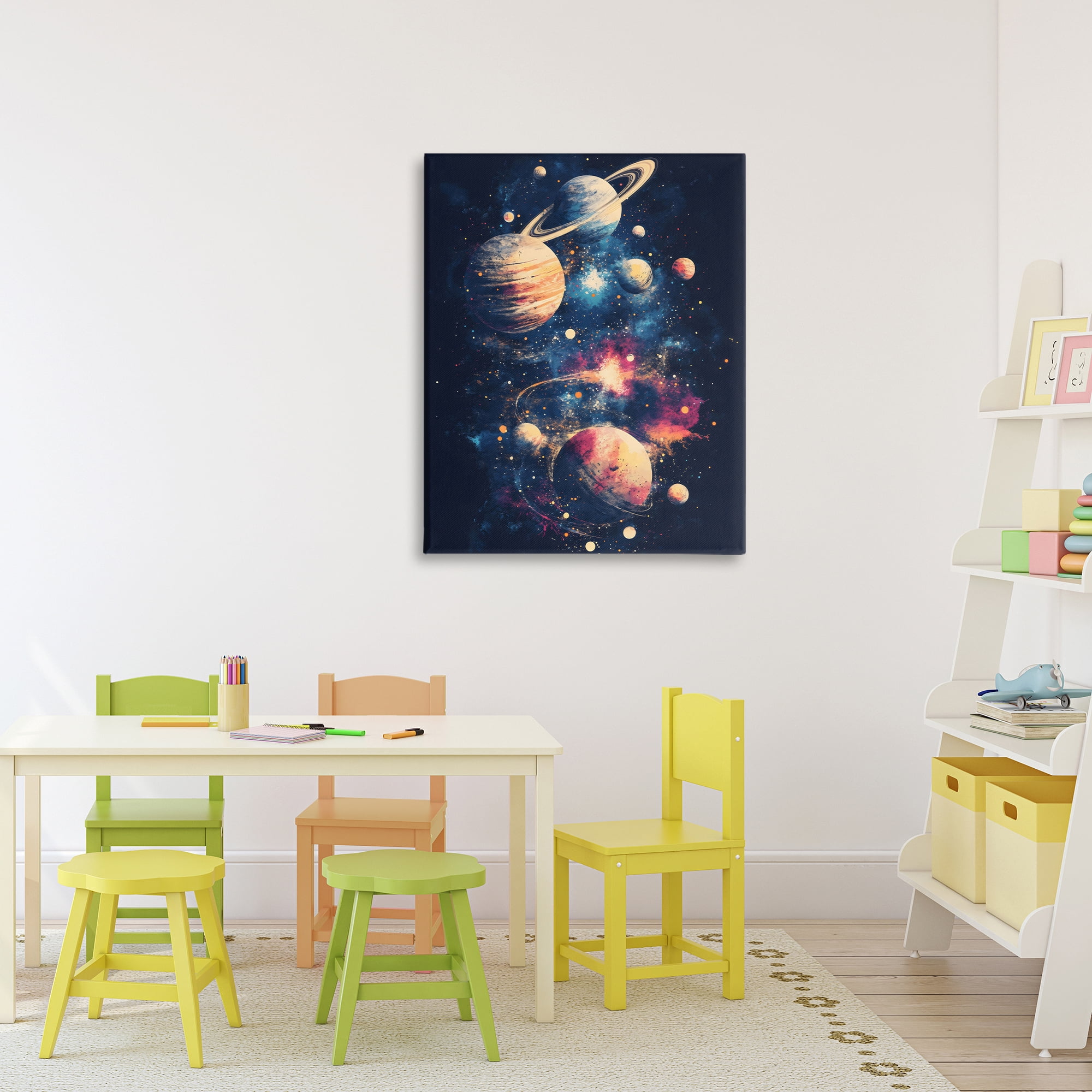 Stupell Industries Cosmic Planet Curiosities Canvas Wall Art, design by Creative Studio