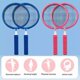 thumbnail image 3 of Children's Badminton Racket Set Lightweight Outdoor Play Parent-Child Sports Toy Soft Rounded Edge Design 2 Rackets 2 Shuttlecocks 1 Ball Blue O, 3 of 5