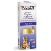 Zymox Enzymatic Anti-Itch Topical Cream for Cats & Kittens with Hydrocortisone [Cat Medications, Cat Supplies] 1 oz