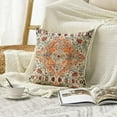 thumbnail image 2 of Boho Orange Throw Pillow Cover, 18 x 18 Inch Bohemia Ethnic Style Carpet Pattern Cushion Case for Sofa Couch, 2 of 6