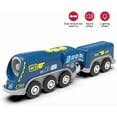 thumbnail image 4 of Tren de Locomotora de Acción Que Funciona con Pilas (Conexión Magnética): Potente Tren Bala con Motor Compatible con Thomas, Brio, Chuggington, Pistas de Madera, Auto de Juguete para Niños Pequeños, 4 of 7