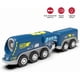 thumbnail image 4 of Tren de Locomotora de Acción Que Funciona con Pilas (Conexión Magnética): Potente Tren Bala con Motor Compatible con Thomas, Brio, Chuggington, Pistas de Madera, Auto de Juguete para Niños Pequeños, 4 of 7