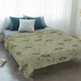 thumbnail image 4 of Sage Green Floral Blanket Soft Cozy Warm Throw Blanket for Couch, Plush Fuzzy Flannel Fleece Blankets for Sofa, Vintage Spring Botanical Flowers Bed Blankets Lightweight Gifts for Women, 50"x80", 4 of 9