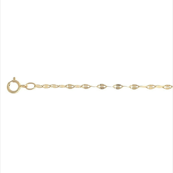 Brilliance 14KT Yellow Gold 18" Star Cable Chain