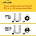 thumbnail image 6 of Ruiandsion 1156 BA15S LED Bulb 48V DC, 360LM Cool White 6000K for Turn Signal Brake Light Trucks RVs, 2-Pack, 6 of 10