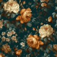 thumbnail image 1 of Papel pintado Fvlow Vinyl Floral Verde Oscuro 44,5 cm x 10 cm, 1 of 9