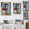 thumbnail image 4 of Designart "Stylishly Worn And Torn I" Fashion Floater Framed Wall Art Living Room, 4 of 5