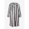 thumbnail image 2 of Roaman's Women's Plus Size Hooded Faux Fur Coat, 2 of 6