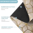 thumbnail image 6 of Bath Mat Rug Super Absorbent Quick Dry Thin Bathroom Rugs Fit Under Door Non Slip Rubber Backed Bathroom Floor Mat for in Front of Bathtub Sink Shower (20"x32", Brown Cubes), 6 of 6