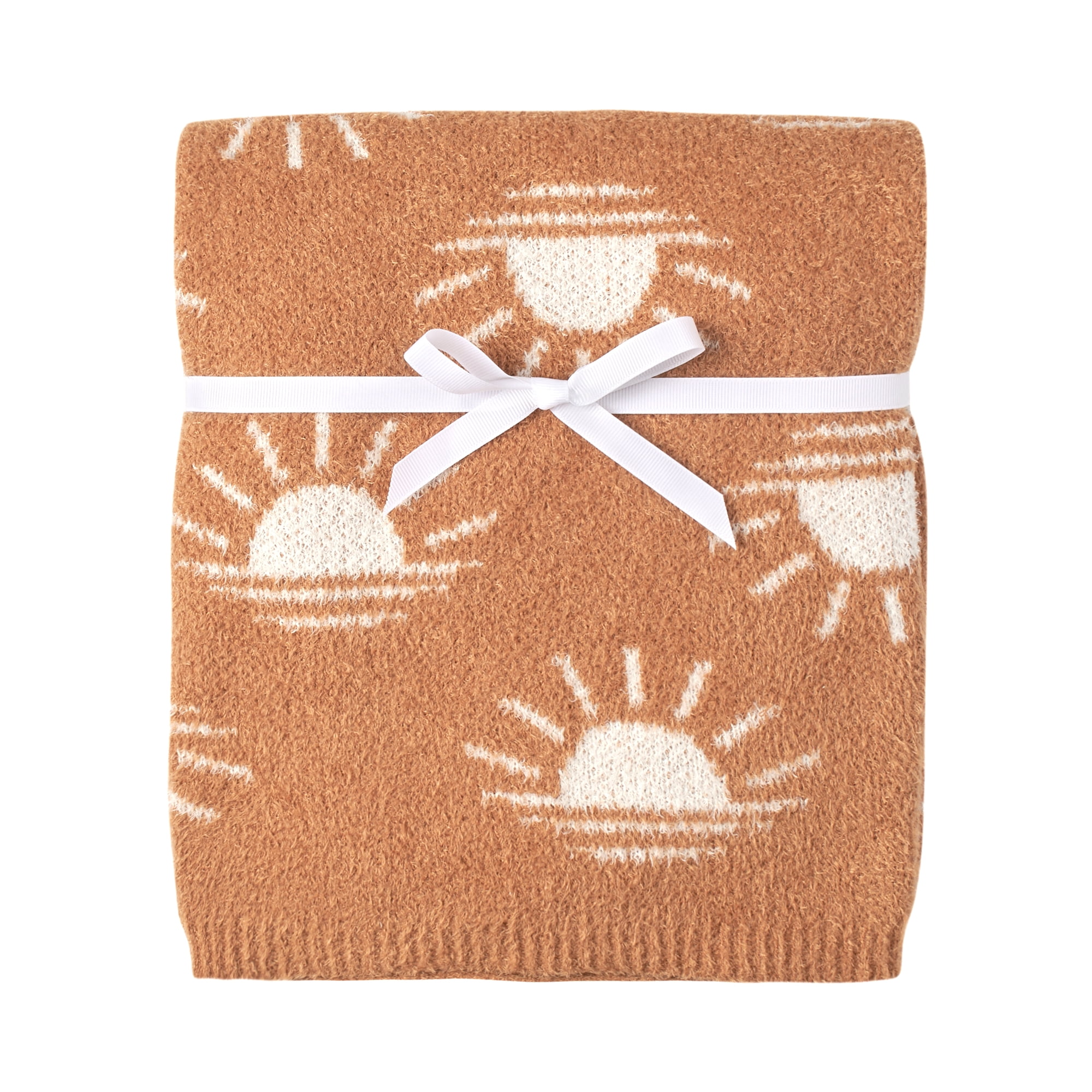 Modern Moments by Gerber Baby Boy or Girl Gender Neutral Soft Cozy Blanket, Terra Sun