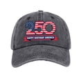 thumbnail image 3 of America 250 Hat Happy Birthday America 250 BaseballHat Patriotic USA 1776–2026 Cap, 3 of 6