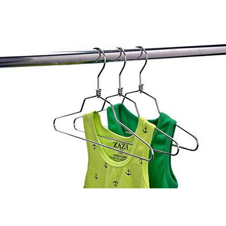 Unclutter Clothes Hangers 100 Pack - Plastic Hangers 10 Pack - Clothes Hangers for Coat, Shirts & Pants - Durable Coat Hangers (100, Black)