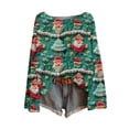 thumbnail image 2 of Chandails d'Hiver Grande Taille pour Femmes Mode Décontractée Imprimé de Noël Chandail à Manches Longues Vert m, 2 of 3