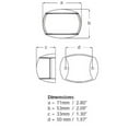 thumbnail image 3 of Hella Marine 980520901 2NM Navigation Light - Port & Starboard Kit Clear Lens, Black Shroud, 120mm Cable, 3 of 6