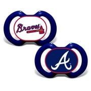 BabyFanatic Officially Licensed Pacifier 2-Pack - MLB Atlanta Braves