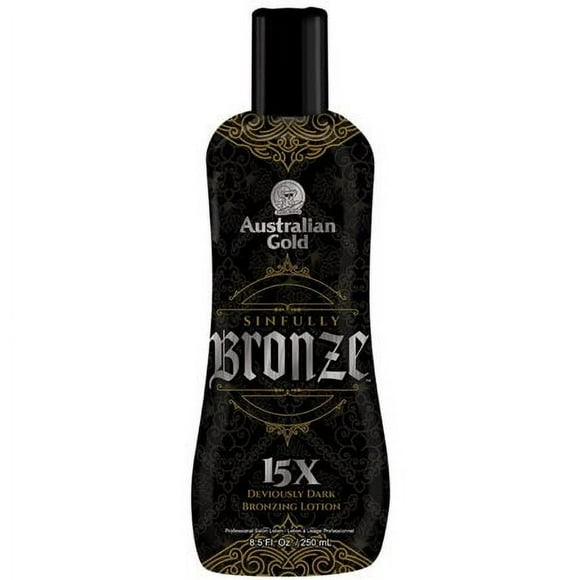 Australian Gold Bronze Péché 15x Bronzer Foncé avec Tyrosine 8.5oz