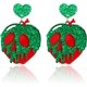 thumbnail image 1 of Pendientes colgantes de calabaza de acrílico hipoalergénicos Brillar para mujeres y niñas Halloween, 1 of 5