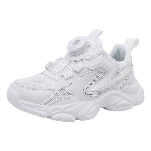 Zshosam Baby Walking Shoes Toddler Shoes Boys Shoes Kids Breathable Sneakers Shoe Lightweight Sneakers Size 2.5,(White Big Kids 2.5)