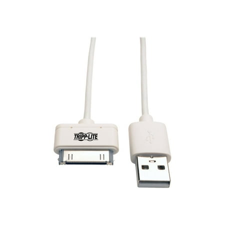 UPC: 0037332190062 | Tripp Lite 3ft USB/Sync Charge Cable 30-Pin Dock Connector for Apple White 3
