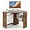 Rustic Brown, variant on CRXX Corner Computer Desk, 90 Degrees Triangle Desk w/Shelves & CPU Stand, Compact Vanity Makeup Table with Storage, Corner Desks for Small Spaces (Rustic Brown, 33.5'')