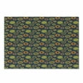 thumbnail image 1 of Yellow and Green Cutting Board, Psychedelic Circles Pattern on a Background of Polka Dots, Decorative Tempered Glass Cutting and Serving Board, in 3 Sizes, by Ambesonne, 1 of 2
