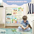 thumbnail image 6 of Hironpal Wood 4-Tier Foldable Kids Bookshelf Montessori Toddler Bookcase for Playroom Nursery Classroom Preschool, 6 of 10
