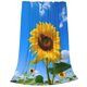 thumbnail image 2 of Balery Blue Sky Sunflower Manta de Felpa Suave y Acogedora – Cobija de Franela Aterciopelada para Cama, Lavable y Cálida para Sofá, Mascotas, Transpirable-40"x30", 2 of 7
