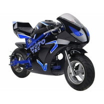 MotoTec 49cc 2-Stroke Gas Powered Pocket Bike Mini Motorcycle GT Blue