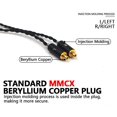 thumbnail image 3 of 3.5mm to MMCX 6N OCC Upgrade Cable 4ft Compatible with Shure SE846 SE535 S0NY N1AP N3AP Logi UE900 900S Fii0 F5 F9 Macaw Vsonic IBasso Beyer Fidue Headphones, 3 of 10