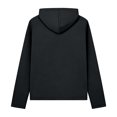 thumbnail image 6 of Women's Quarter Zip Pullover Sweatshirt, Long Sleeve V Neck Hooded Sweatshirt, Solid Color Casual Shirt, Fall Winter Loose Fit Tops for Women, Casual Long Sleeve Shirts for Women Black L, 6 of 6