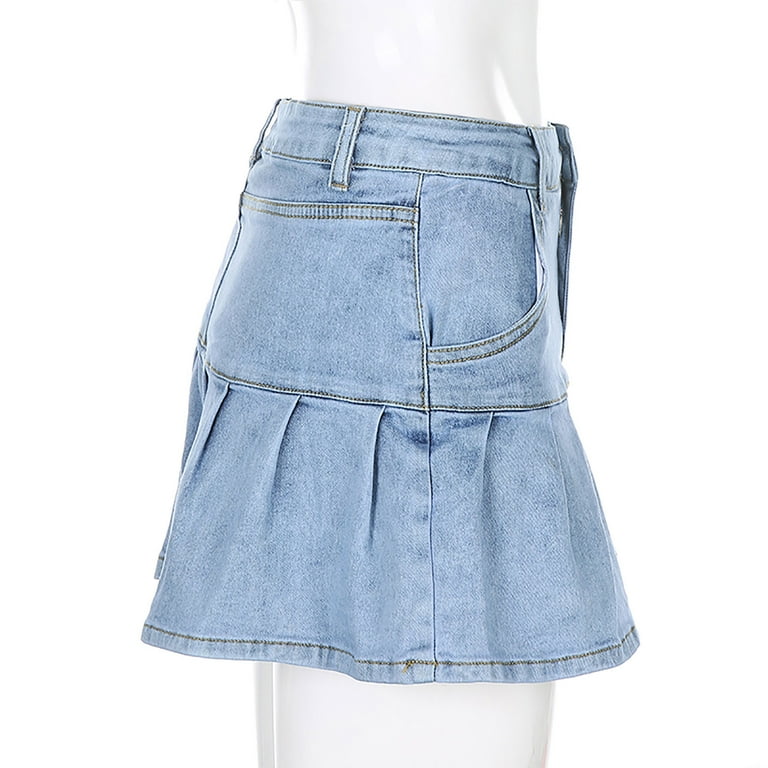 【ANDMARY 】fur pocket denim skirt ANDMARY】Fur pocket denim skirt