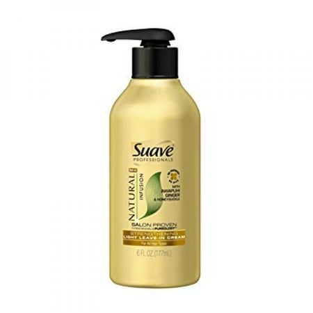 Suave Professionals Light Leave In Cream, Natural Infusion Ginger 6