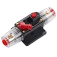 thumbnail image 4 of Circuit Breaker Reset Fuseholder, HighTech Water Resistant, Push Button Reset Kill Switch, AGU Style Replacement, Made of Alloy Material, for Car Boat Marine Use, 4 of 7