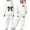 White, variant on Tiijoy Toddler Girls Tracksuit Bow Print Casual Hoodie Sweatpants Sweatsuits, Sizes 3-4T