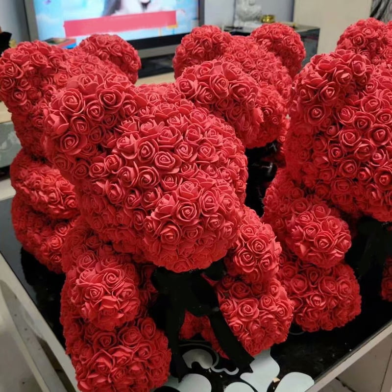 500PCS PE FOAM ROSE ARTIFICIAL FLOWER DIY BEAR DOLL WEDDING PARTY DECOR SMART 
