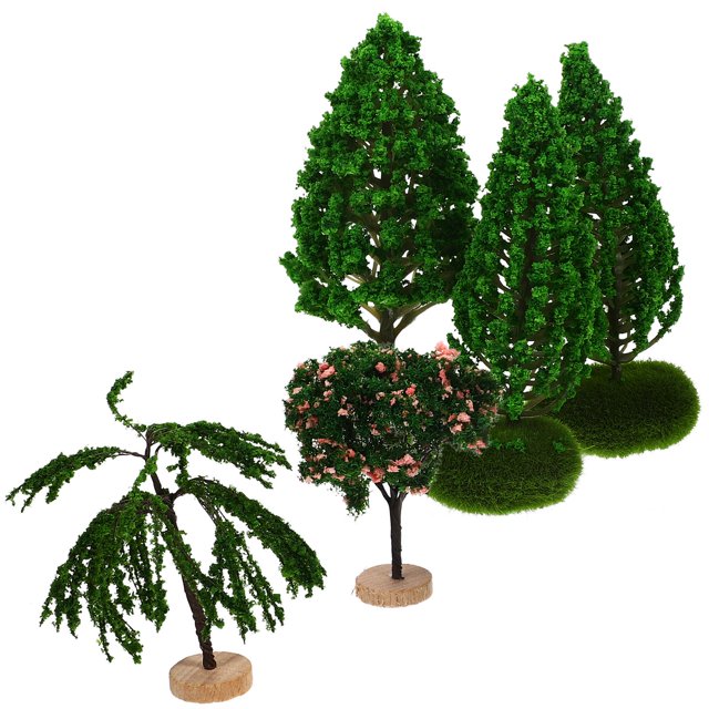 CRILSTYLEO 5Ud Árbol Decorativo De Plástico Vibrante Para Con Y Duradero