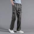 thumbnail image 5 of BVOFAR Cargo Pants for Men Big and Tall Lightweight Elastic Waisted Hiking Trousers Casual Workout Joggers Utility Work Trouser Army Green XXL, 5 of 10