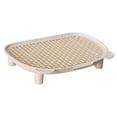 thumbnail image 3 of DimyFew Litter Box Ramp for Kitten and Elderly Cats Accessories Easy to Clean Hollow White, 3 of 8