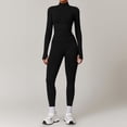 thumbnail image 1 of Top-kevin 2 Piece Seamless Ribbed Workout Sets With Zip Up Jacket High Waisted Gym Yoga Leggings, 1 of 6