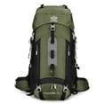 thumbnail image 2 of Waterproof Backpacking Mountaineering Backpack 60L Hiking Backpack Large Capacity Camping Backpack, 2 of 7